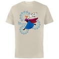 thumbnail image 1 of Disney Frozen Anna and Olaf True Friendship - Short Sleeve Cotton T-Shirt for Adults - Customized-Natural, 1 of 5