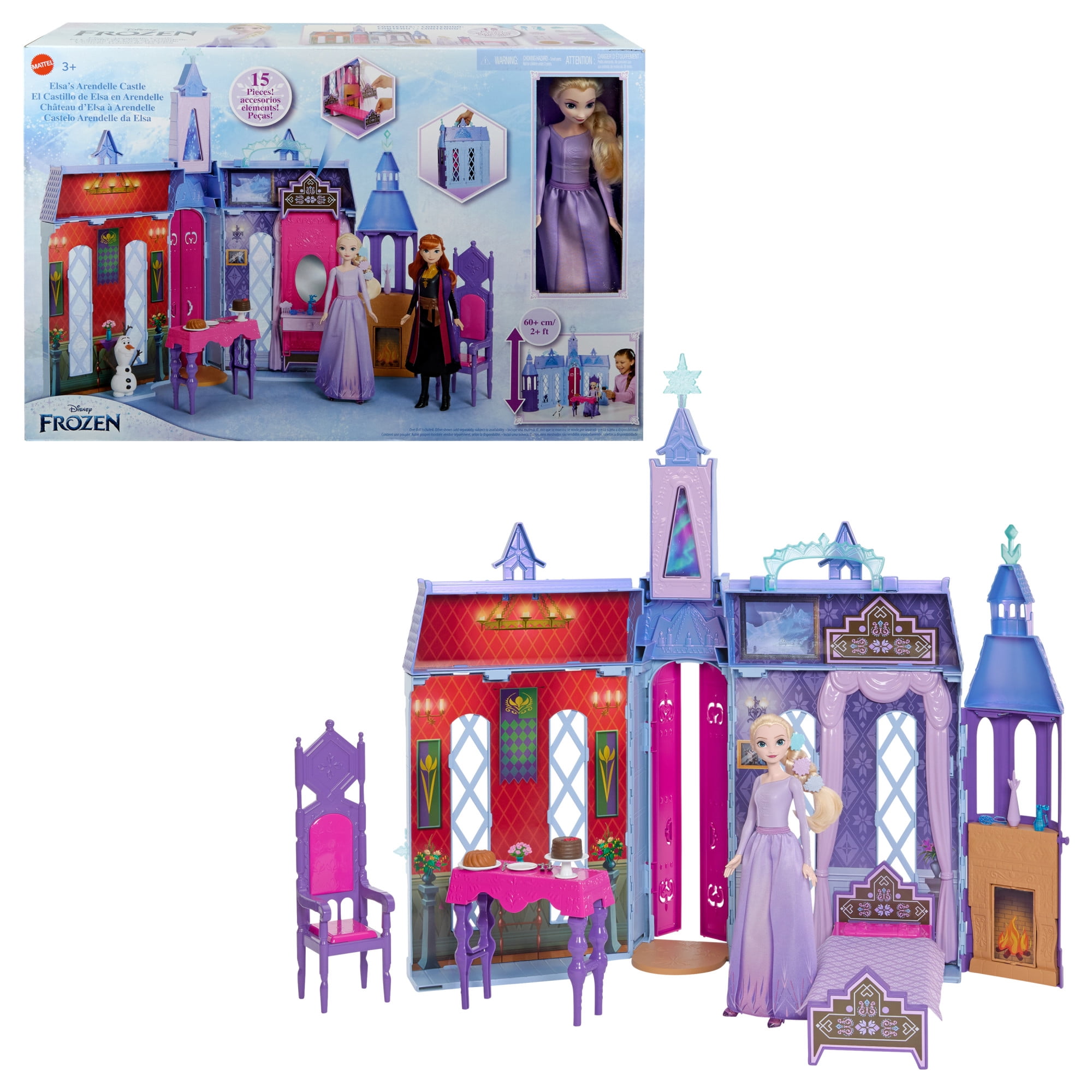 Free Shipping! Disney Frozen Arendelle Castle Dollhouse with Elsa