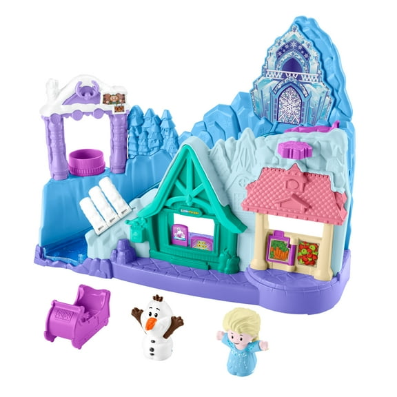 Disney Frozen Arendelle Sledding Adventures Little People Toddler Playset with 2 Figures