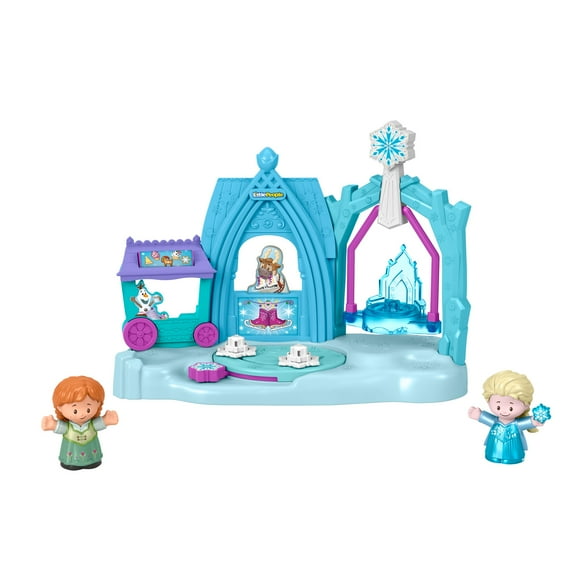 Disney Frozen Arendelle Winter Wonderland Little People Toddler Playset with Anna & Elsa Toys
