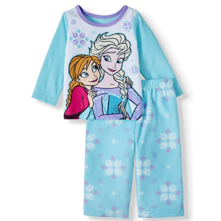 Disney Frozen Baby Girl Long Sleeve Poly Fleece Pajamas 2pc Set