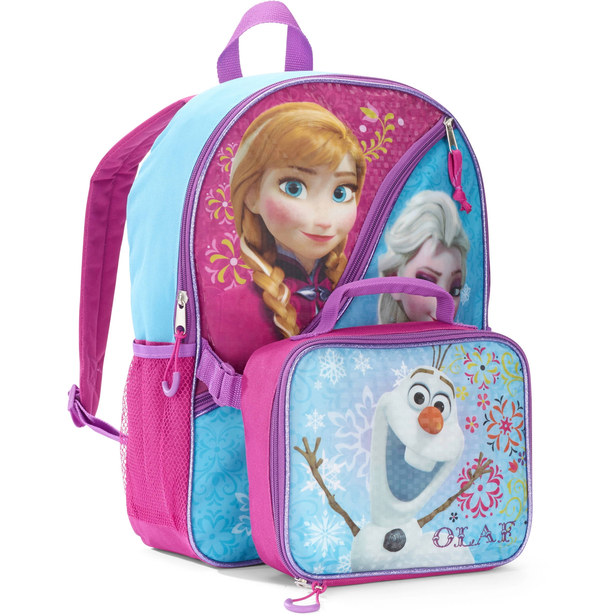 Kids Disney Frozen 2 Dual Compartment Reusable Lunch Bag for Girls - Walmart .com