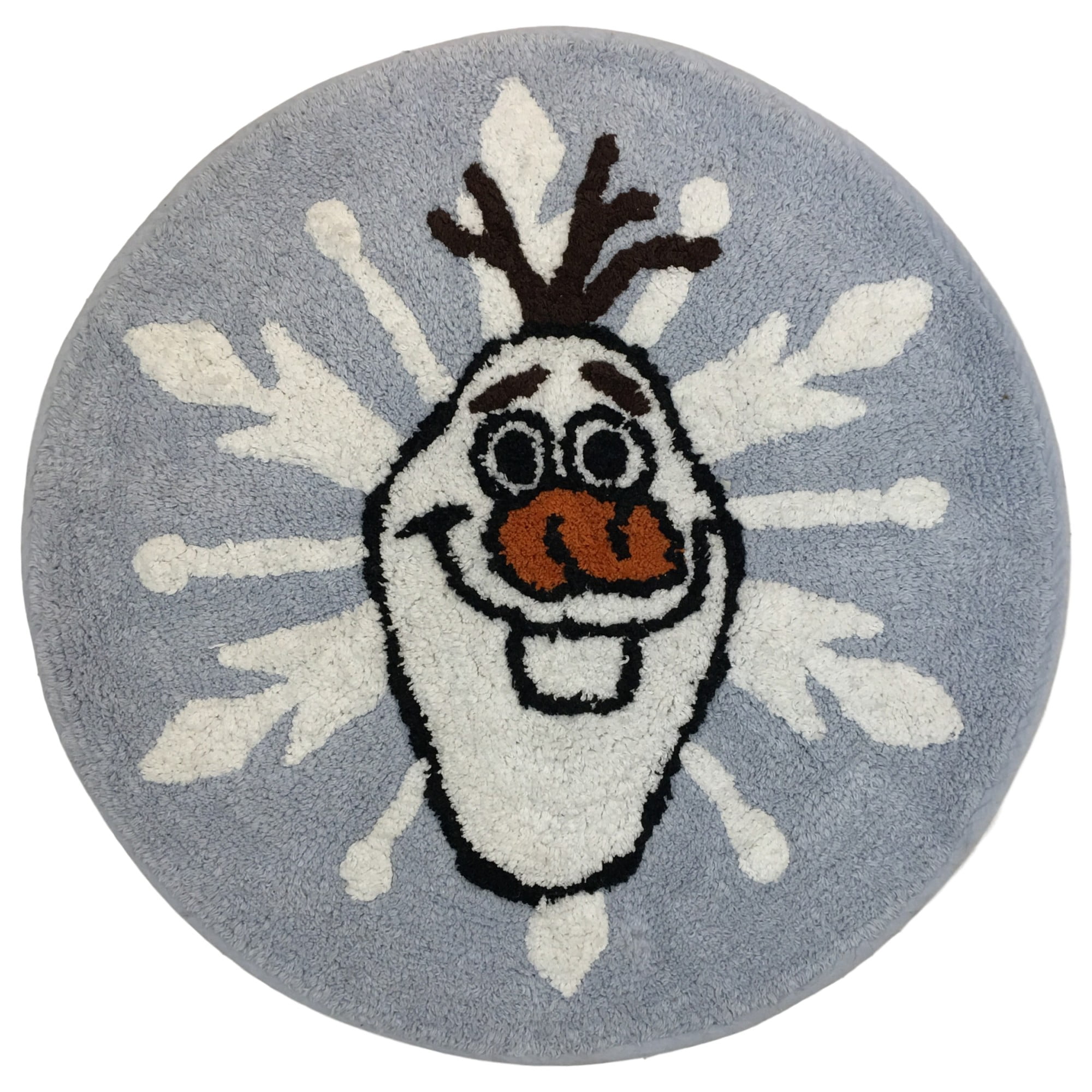 Disney Frozen Bath Rug Olaf Cotton Pile 24" Round Bath Mat