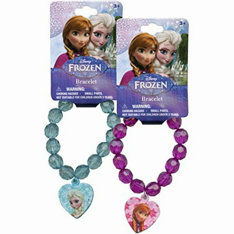Disney Frozen Beaded Bracelet with Charm set Elsa Anna