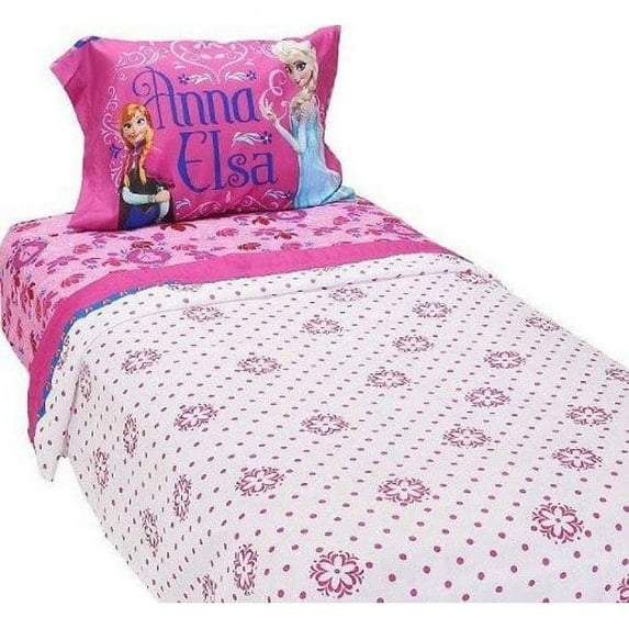 Disney Frozen Bed Sheet Set Elsa And Anna Sister Love Bedding Accessories
