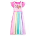 thumbnail image 1 of Disney Frozen Big Girls Nightgown Sleepshirt, Female 2T-8, Rainbow - Princesses, Size: 4, 1 of 4