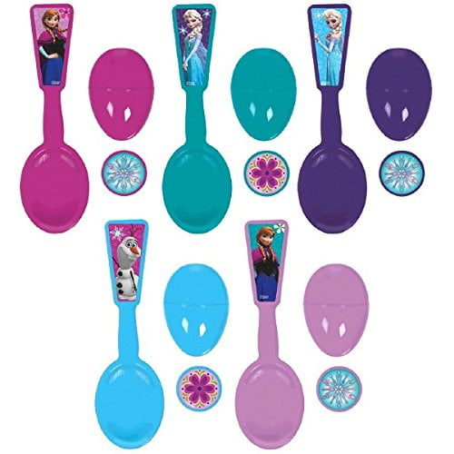 Amscan Disney Frozen Birthday Party Egg Relay Game (15 Piece), 14.5" X 9", Multicolor