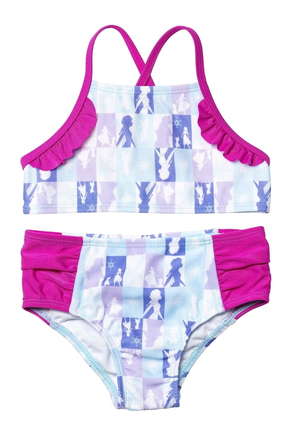 Frozen Elsa 2 Piece Tankini Swimsuit, Sizes 2T-8