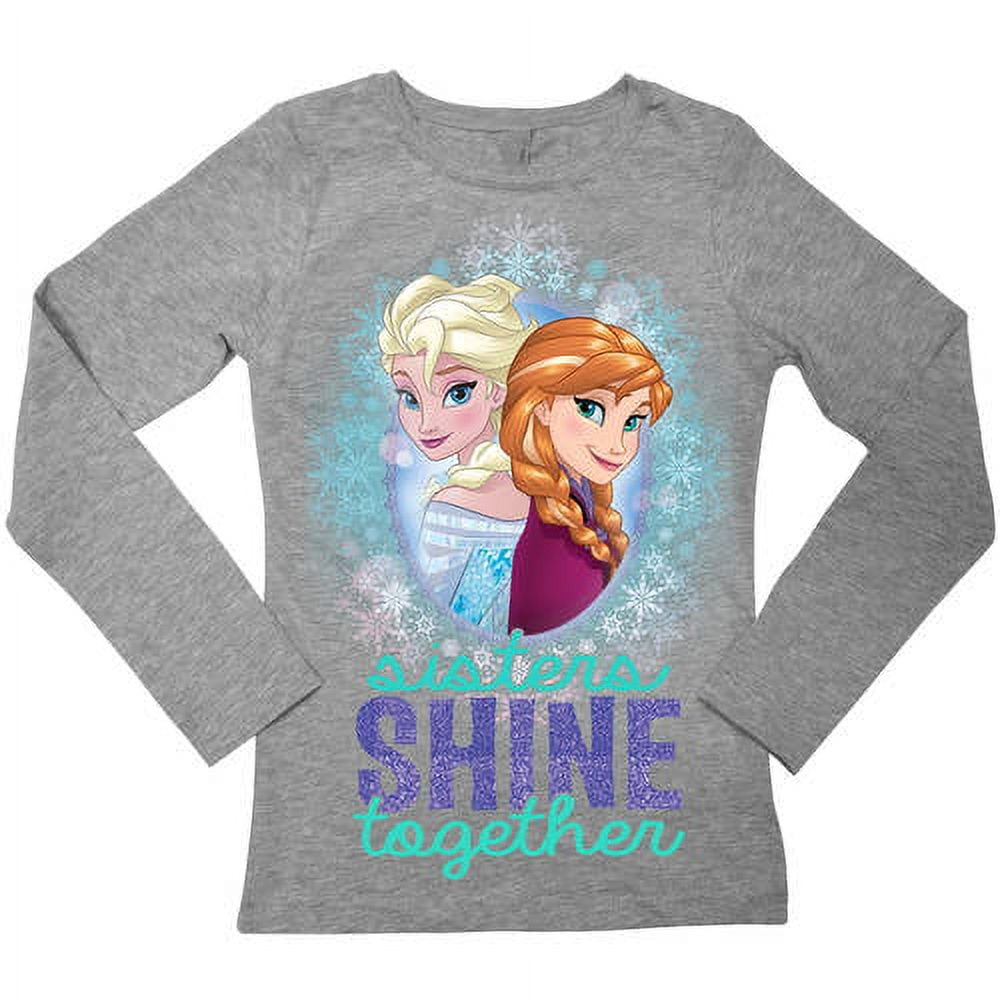 Disney Frozen Elsa And Anna Neck Graphic Girls\' \