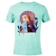 thumbnail image 1 of Disney Frozen Elsa Anna Bruni Go With Your Heart - Short Sleeve Blended T-Shirt for Adults - Customized-Ocean Blue, 1 of 5