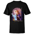 thumbnail image 1 of Disney Frozen Elsa Anna Bruni Go With Your Heart - Short Sleeve T-Shirt for Kids - Customized-Black, 1 of 5