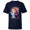 thumbnail image 1 of Disney Frozen Elsa Anna Bruni Go With Your Heart - Short Sleeve T-Shirt for Kids - Customized-Navy, 1 of 5