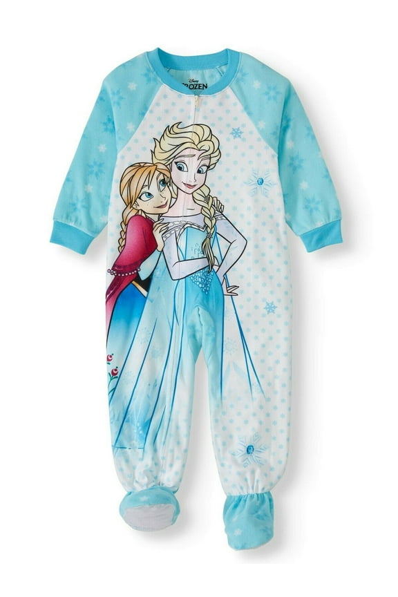 Frozen Elsa Anna Footed Blanket Sleeper Pajama Girl Size 5T