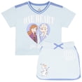 thumbnail image 1 of Disney Frozen Elsa & Anna Girls Graphic Print T-Shirt and Skort, 2-Piece, Sizes 3T-16, 1 of 7
