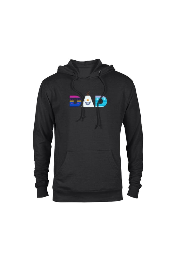 Frozen Elsa Anna Olaf Dad Father's Day Birthday - Pullover Hoodie for Adults - Customized-Black