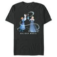 thumbnail image 1 of Disney Frozen Elsa Anna & Olaf Holiday Magic - Short Sleeve Blended T-Shirt for Adults - Customized-Dark Heather, 1 of 5