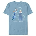 thumbnail image 1 of Disney Frozen Elsa Anna & Olaf Holiday Magic - Short Sleeve Blended T-Shirt for Adults - Customized-Ocean Blue, 1 of 5