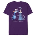 thumbnail image 1 of Disney Frozen Elsa Anna & Olaf Holiday Magic - Short Sleeve Blended T-Shirt for Adults - Customized-Purple, 1 of 5