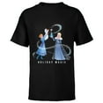 thumbnail image 1 of Disney Frozen Elsa Anna & Olaf Holiday Magic - Short Sleeve T-Shirt for Kids - Customized-Black, 1 of 5