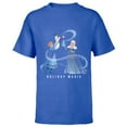 thumbnail image 1 of Disney Frozen Elsa Anna & Olaf Holiday Magic - Short Sleeve T-Shirt for Kids - Customized-Royal, 1 of 5
