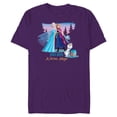 thumbnail image 1 of Disney Frozen Elsa Anna and Olaf Cool Days Warm Hugs Fall - Short Sleeve Blended T-Shirt for Adults - Customized-Purple, 1 of 5
