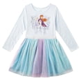thumbnail image 1 of Disney Frozen Elsa Anna and Olaf Long Sleeve Dress (Girls), Sizes 2T-10, 1 of 7
