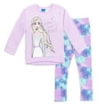 thumbnail image 1 of Disney Frozen Elsa Big Girls Pullover French Terry Sweatshirt & Leggings Purple 10-12, 1 of 5