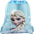 thumbnail image 1 of Disney Frozen Elsa Blue Drawstring Bag For Multi Purposes Use, 1 of 3