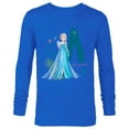 thumbnail image 1 of Disney Frozen Elsa Bold By Nature - Long Sleeve T-Shirt for Men - Customized-Navy, 1 of 5