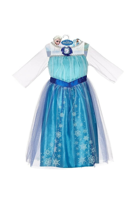 Frozen Elsa Dress Girls size S 4 6X Pretend Play Costume JAKKS Pacific