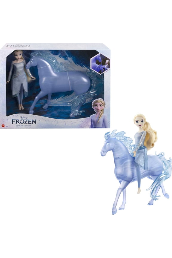 Elsa Fashion Doll and Horse-Shaped Water Nokk Figure Inspired by Disneys Frozen 2