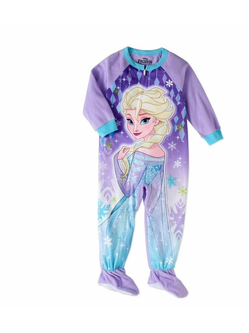 Disney Frozen Elsa Footie Princess Jammies, Toddler PJ Pajamas