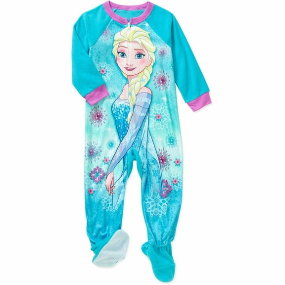 Disney Frozen Elsa Footed Blanket Sleeper Pajama Girl Size 5T