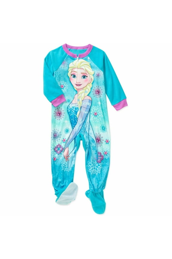 Frozen Elsa Footed Blanket Sleeper Pajama Girl Size 5T
