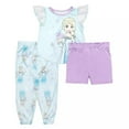 thumbnail image 1 of Disney Frozen Elsa Girls 3-Piece Pajama Set  Shirt, Pants & Shorts Sleepwear  Sizes 2T-4T, 1 of 4
