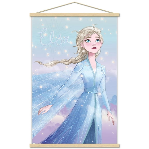 Disney Frozen - Elsa Glance Wall Poster with Magnetic Frame, 22.375" x 34"