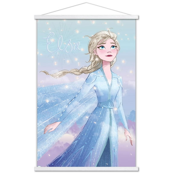 Disney Frozen - Elsa Glance Wall Poster with Magnetic Frame, 22.375" x 34"