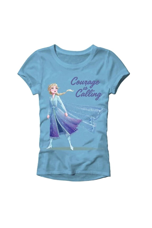 Disney Frozen Elsa Glitter Courage is Calling Toddler Girl's T-Shirt - Size 2T