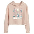 thumbnail image 1 of Disney Frozen - Elsa It's My Birthday - Juniors Cropped Pullover Hoodie, 1 of 4
