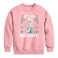 thumbnail image 1 of Disney Frozen - Elsa It's My Birthday - Toddler & Youth Crewneck Fleece Sweatshirt, 1 of 3