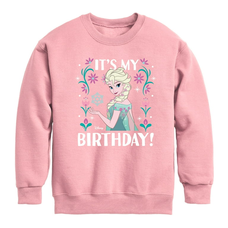 Disney Frozen Elsa It's My Birthday Toddler Youth Crewneck