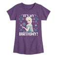thumbnail image 1 of Disney Frozen - Elsa It's My Birthday - Toddler & Youth Girls Short Sleeve Graphic T-Shirt, 1 of 4