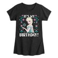 thumbnail image 1 of Disney Frozen - Elsa It's My Birthday - Toddler & Youth Girls Short Sleeve Graphic T-Shirt, 1 of 4