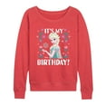 thumbnail image 1 of Disney Frozen - Elsa It's My Birthday - Women's Lightweight French Terry Pullover, 1 of 1