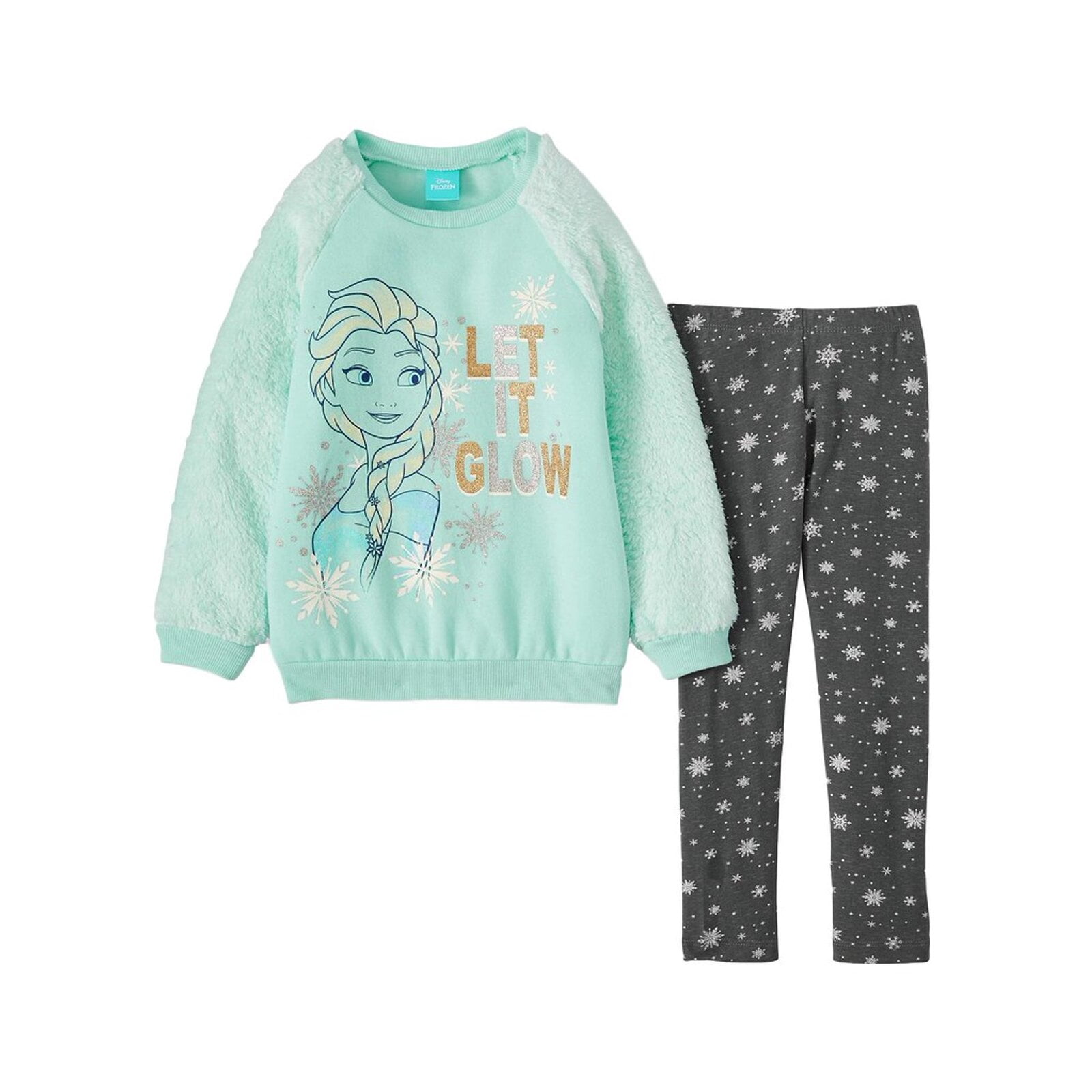 Disney Frozen Elsa Little Girls Fleece Sweatshirt and Pants Set Toddler to Big Kid Walmart