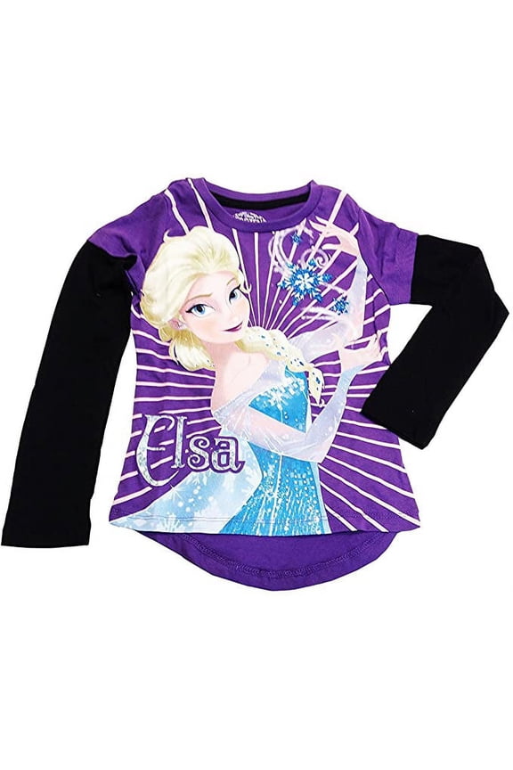 Frozen Elsa Long Sleeve T Shirt Girl Size 7/8