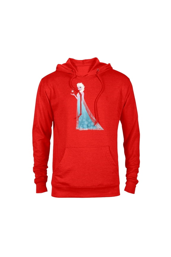 Frozen Elsa Magic Snowflake T-Shirt - Pullover Hoodie for Adults - Customized-Red Heather