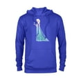 thumbnail image 1 of Disney Frozen Elsa Magic Snowflake T-Shirt - Pullover Hoodie for Adults - Customized-Royal Heather, 1 of 5