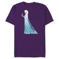 thumbnail image 1 of Disney Frozen Elsa Magic Snowflake T-Shirt- Short Sleeve Blended T-Shirt for Adults - Customized-Berry Snow Heather, 1 of 5