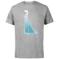 thumbnail image 1 of Disney Frozen Elsa Magic Snowflake T-Shirt - Short Sleeve Cotton T-Shirt for Adults - Customized-Athletic Heather, 1 of 5
